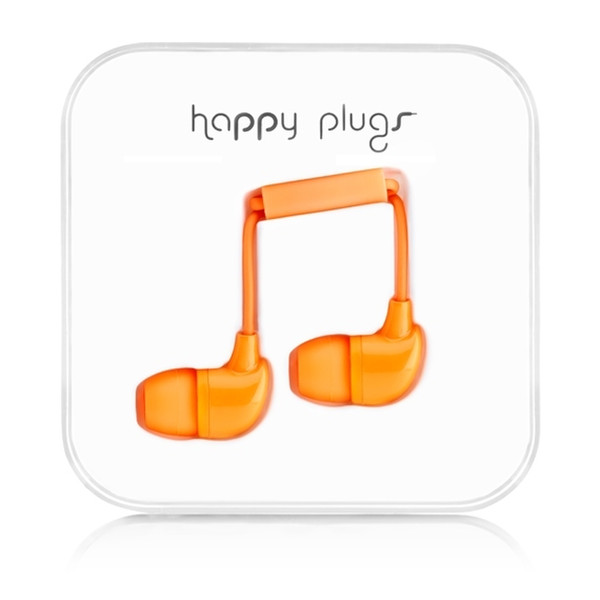 Happy Plugs In-Ear Binaural im Ohr Orange