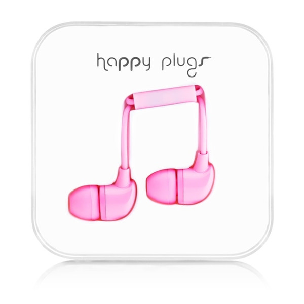 Happy Plugs In-Ear Binaural im Ohr Pink