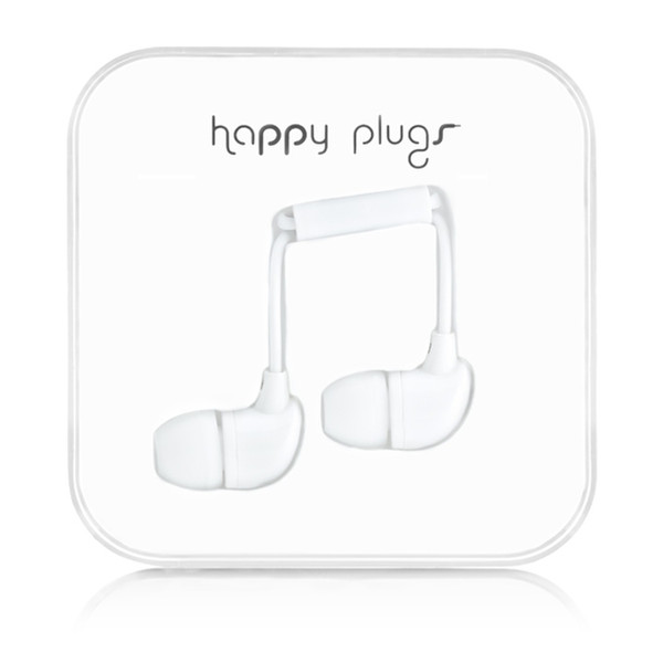 Happy Plugs In-Ear Binaural im Ohr Weiß