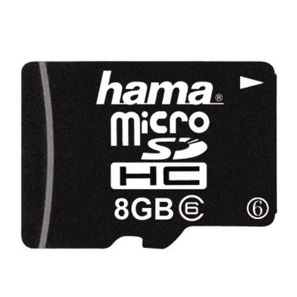 Hama microSDHC 8GB 8ГБ MicroSDHC Class 6 карта памяти
