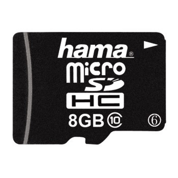 Hama microSDHC 8GB 8ГБ MicroSDHC Class 10 карта памяти
