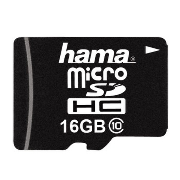 Hama microSDHC 16GB 16ГБ MicroSDHC Class 10 карта памяти