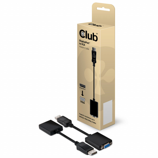 CLUB3D DisplayPort™ to VGA Active Adapter Cable