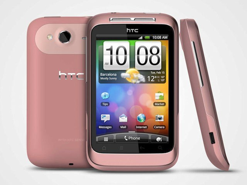 HTC Wildfire S Single SIM Pink smartphone