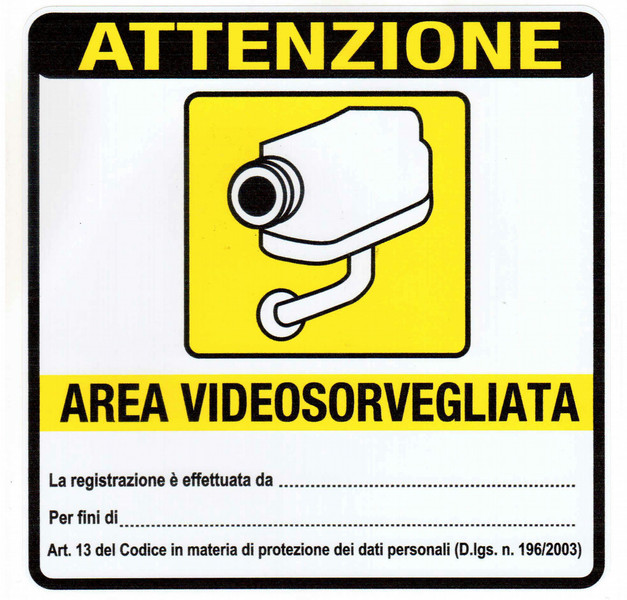Andromeda Sicurezza AS-AD001 warning sign