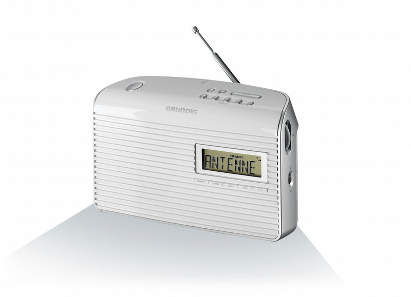 Grundig Music 61 Портативный Белый радиоприемник