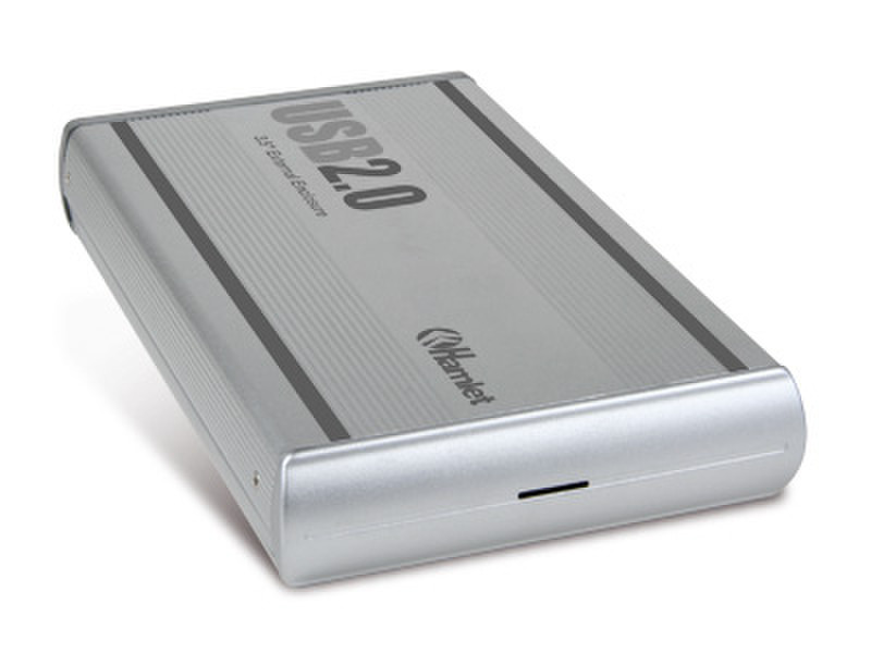 Hamlet HEXD3U500 External USB 2.0 Box with IDE HDD 500GB 500ГБ Cеребряный внешний жесткий диск