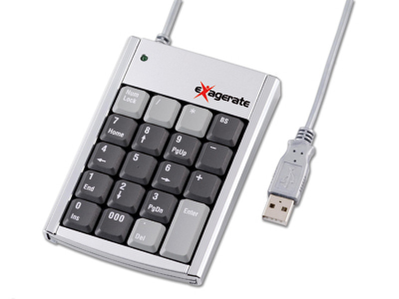 Hamlet XKPADU Numeric Keypad With 2 port USB HUB USB Tastatur