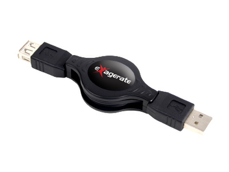 Hamlet XRCU2 USB 1.2m Rectractable Cable 1.2м Черный кабель USB