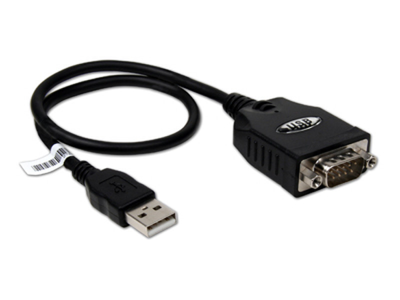 Hamlet XURS232 USB to serial port adapter USB RS-232 Black cable interface/gender adapter