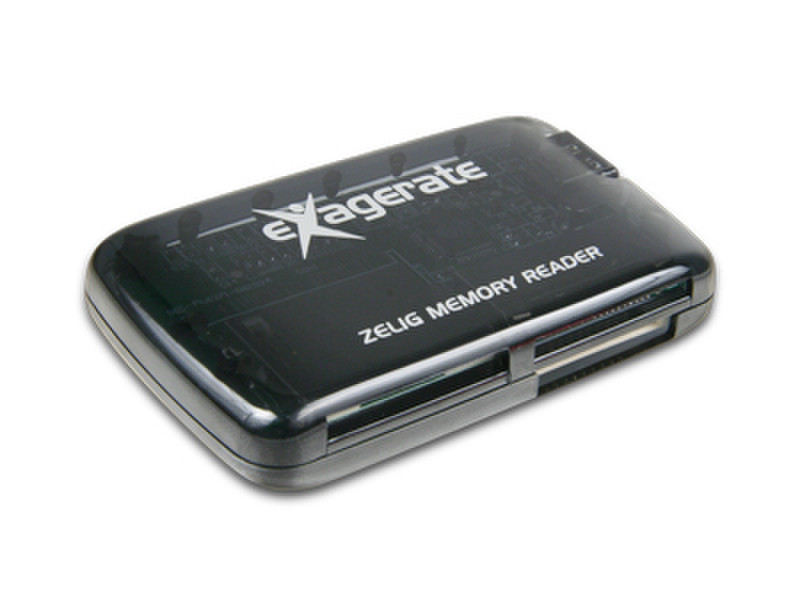Hamlet XZR751U Zelig Memory Reader 75 in 1 USB 2.0 card reader USB 2.0 Black card reader