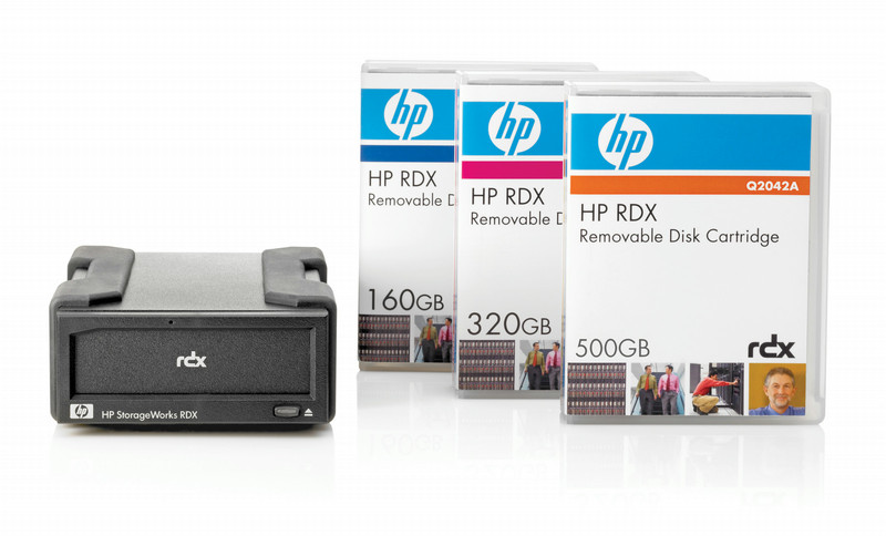 HP RDX160 External Removable Disk Backup System with (1) RDX160 Media internal hard drive