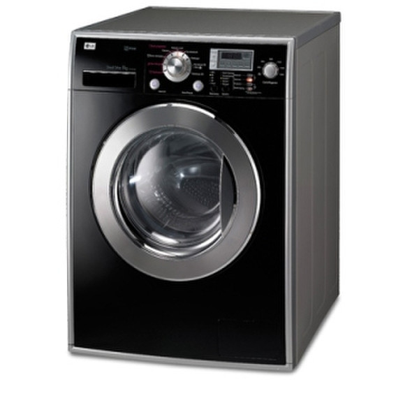 LG ST148HBN-B freestanding Front-load 8kg 1400RPM A++ Black,Silver washing machine