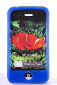 Adapt Apple iPhone 3G -mX Silicon Case BLUE Blue
