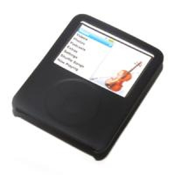 Adapt Apple iPod Nano V3 -mX Silicon Case BLACK Schwarz