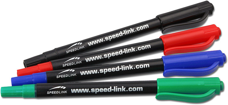 SPEEDLINK CD Double Sided 4 Colour Permanent Markers перманентная маркер