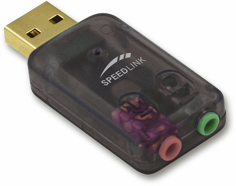 SPEEDLINK UltraPortable Audio Card USB 2.0channels USB