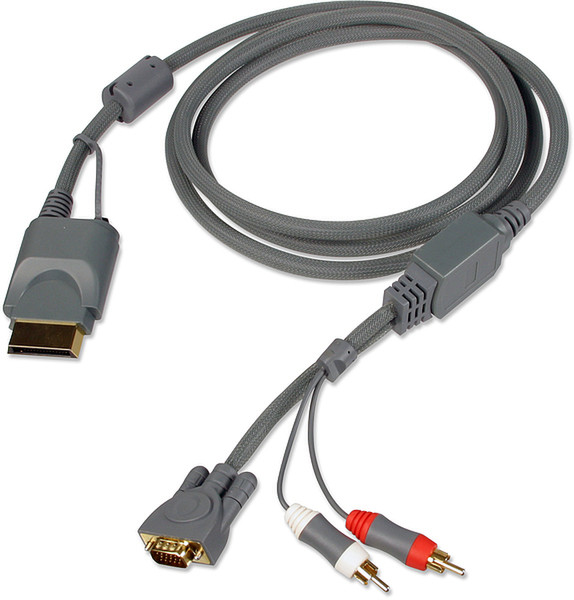 SPEEDLINK Xbox 360™ HD Cable Pro (VGA ⁄ Stereo ⁄ Optical) 2m Grey