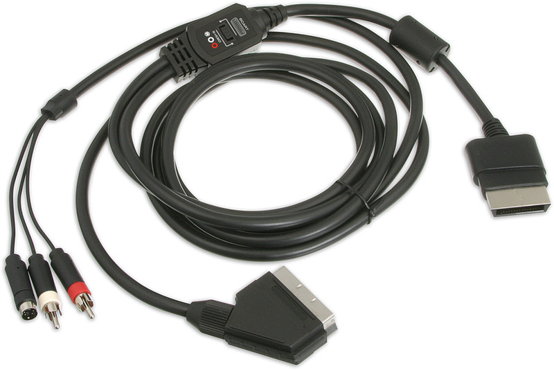 SPEEDLINK Xbox 360™ Cable (Scart ⁄ S-Video) 2m SCART (21-pin) S-Video (4-pin) Schwarz