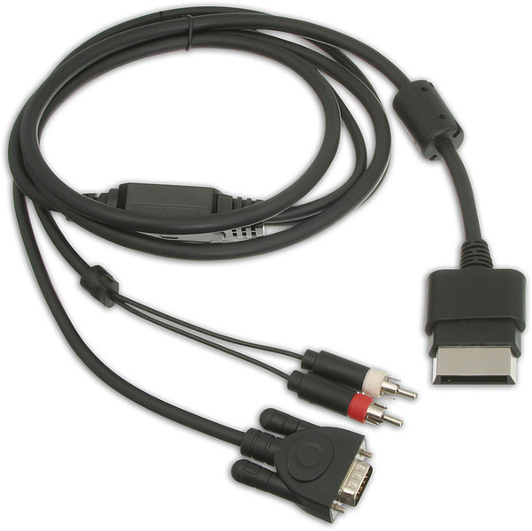 SPEEDLINK Xbox 360™ HD Cable (VGA ⁄ Stereo) 2m VGA (D-Sub) Schwarz