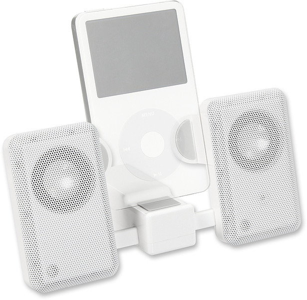 SPEEDLINK Compact MP3 Speakers, white White docking speaker