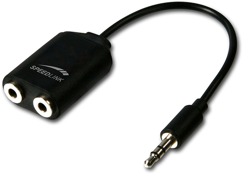 SPEEDLINK Sound Splitter 3.5mm Schwarz Audio-Kabel