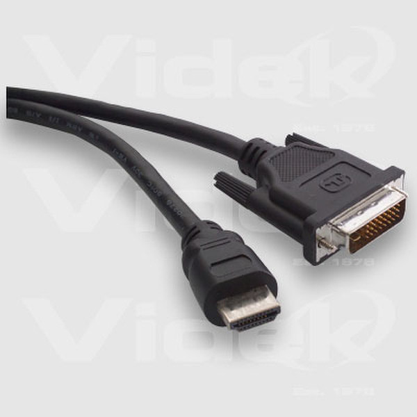 Videk HDMI to DVI Audio/ Video Cable 3m 3m HDMI Black