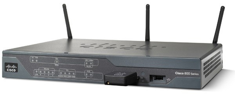 Cisco 881G Fast Ethernet 3G Серый wireless router