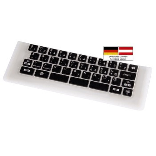 Hama 00107905 QWERTZ Немецкий Черный, Белый клавиатура для мобильного устройства