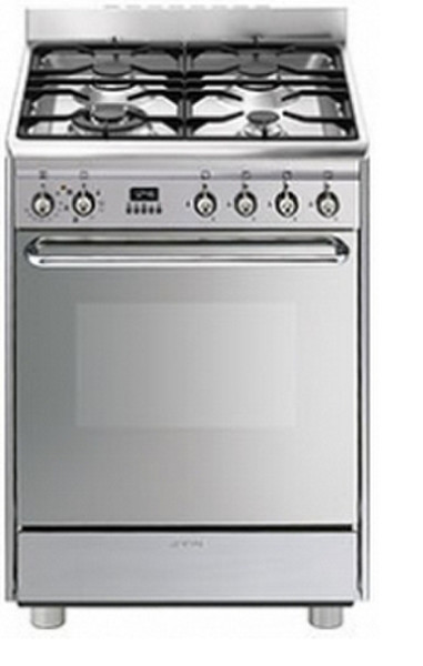 Smeg SNL60MX9 Freestanding Gas hob Stainless steel cooker