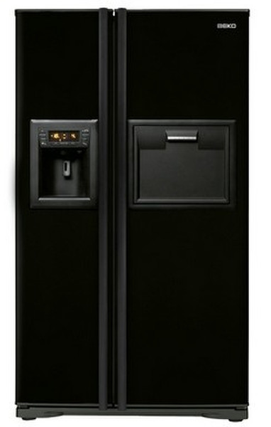 Beko GNE V422 P freestanding 526L A+ Black side-by-side refrigerator
