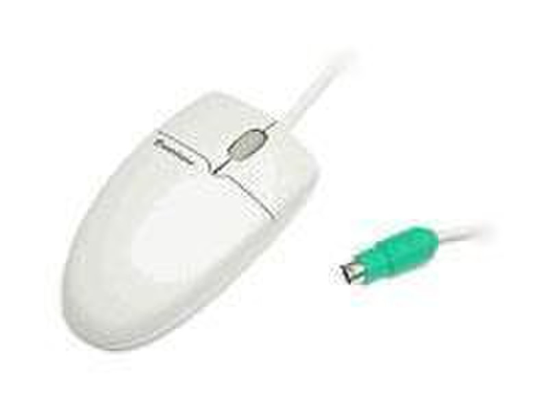 Microsoft Trekker Wheel Mouse PS/2 Mechanisch Weiß Maus