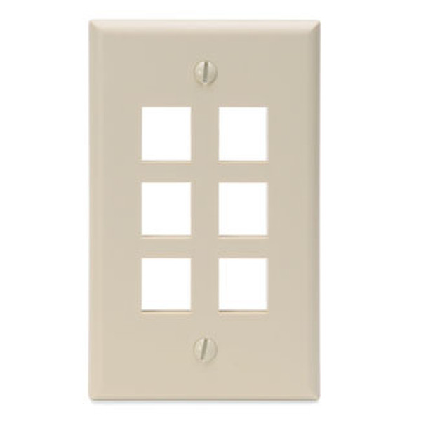 Accu-Tech 41080-6IP Ivory switch plate/outlet cover