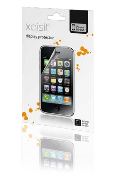 Xqisit 510252 Clear iPhone 3G, iPhone 3GS 3pc(s) screen protector