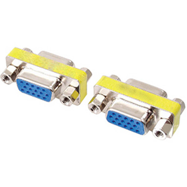 4XEM 4XVGAFF VGA VGA Silber, Gelb Kabelschnittstellen-/adapter