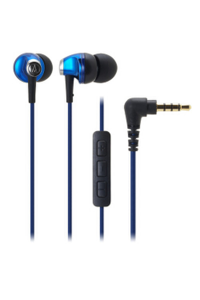 Audio-Technica ATH-CK313IBL Binaural im Ohr Schwarz, Blau Mobiles Headset