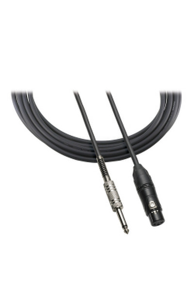 Audio-Technica ATR-MCU10 3м 6.35mm XLR (3-pin) Черный аудио кабель