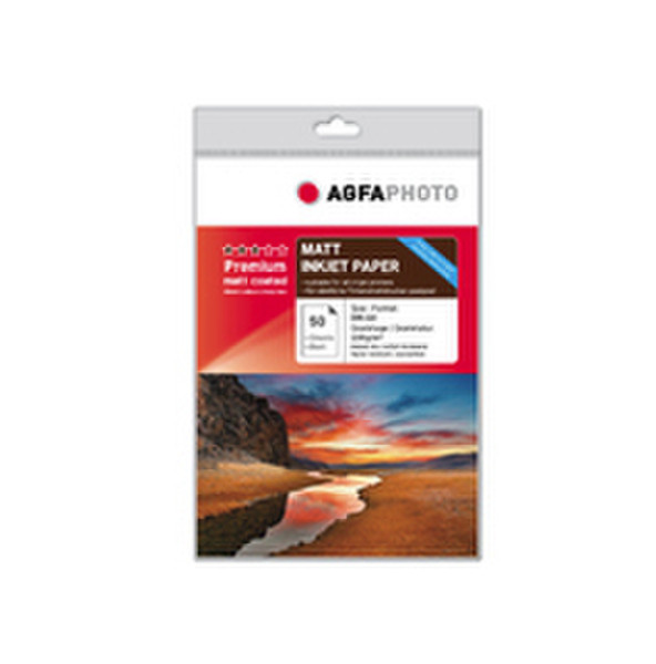 AgfaPhoto AP13050A4M A4 (210×297 mm) Матовый Красный, Белый бумага для печати