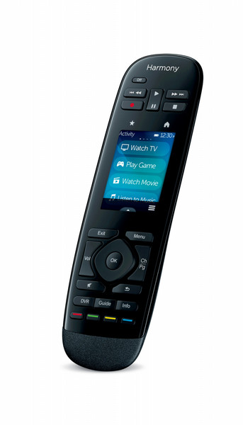 Logitech Harmony Ultimate Wired push buttons Black remote control