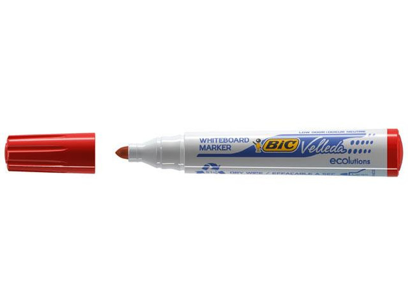BIC Whiteboard Velleda ECOlutions 1701 Red 12pc(s) marker