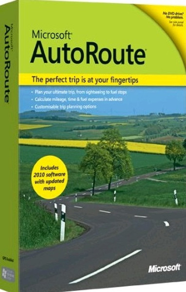 Microsoft AutoRoute Euro 2011, x32, WIN, PKL, 1pc, ENG