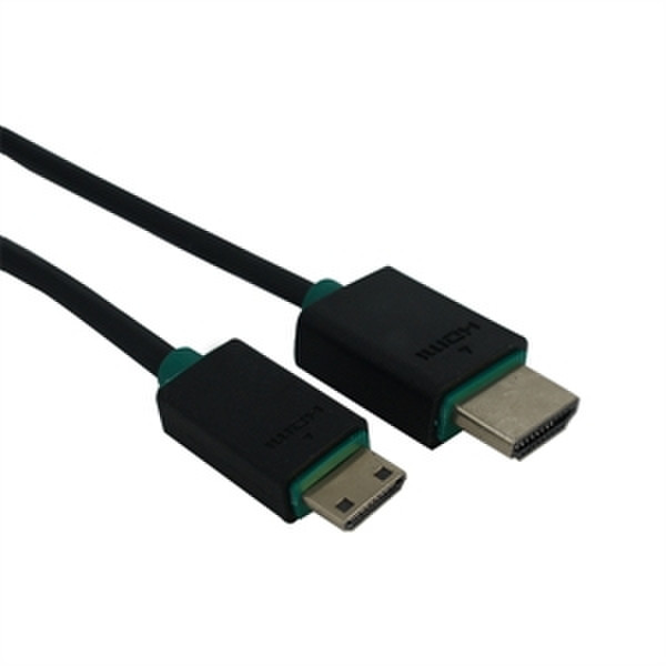 PROLINK HDMI - mini HDMI, 1.5m, M/M 1.5м HDMI Mini-HDMI Черный, Зеленый