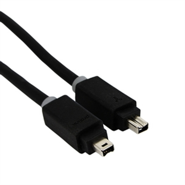 PROLINK IEEE 1394a 4pin - IEEE 1394a 4pin, 2m 2m 4-p 4-p Black firewire cable