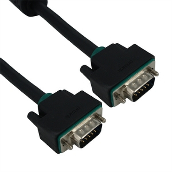 PROLINK S-VGA, M/M, 5m 5m VGA (D-Sub) VGA (D-Sub) Black,Green