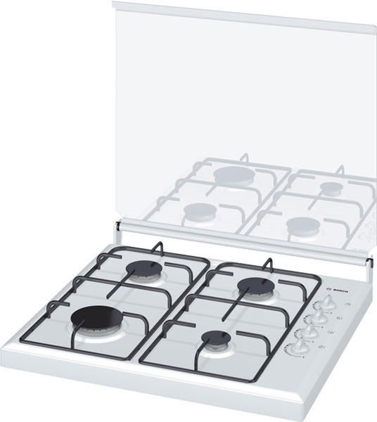 Bosch Cooker, 60cm Встроенный Gas hob Белый