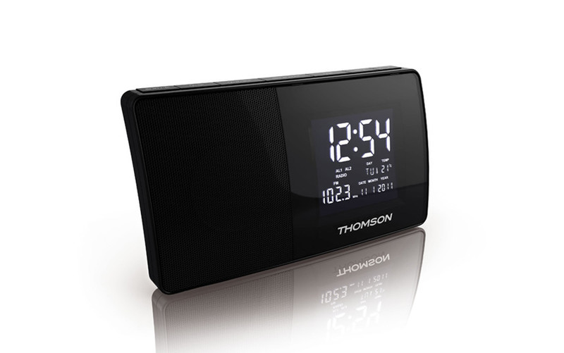 Thomson CT254 Uhr Analog Schwarz Radio