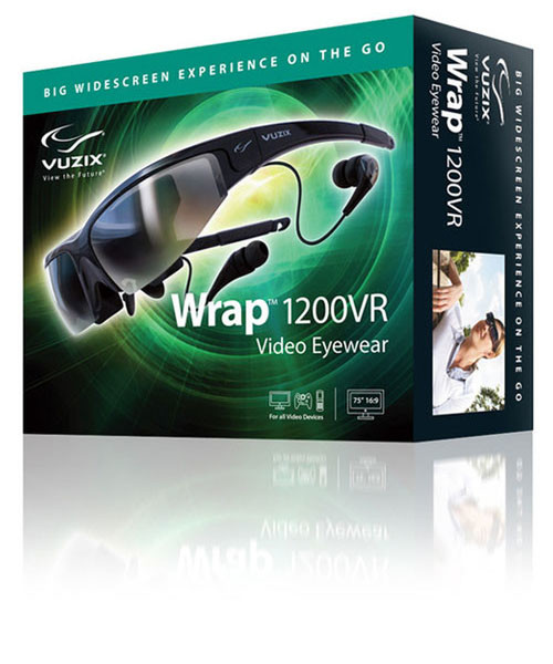 Vuzix Wrap 1200VR Schwarz 1Stück(e) Steroskopische 3-D Brille