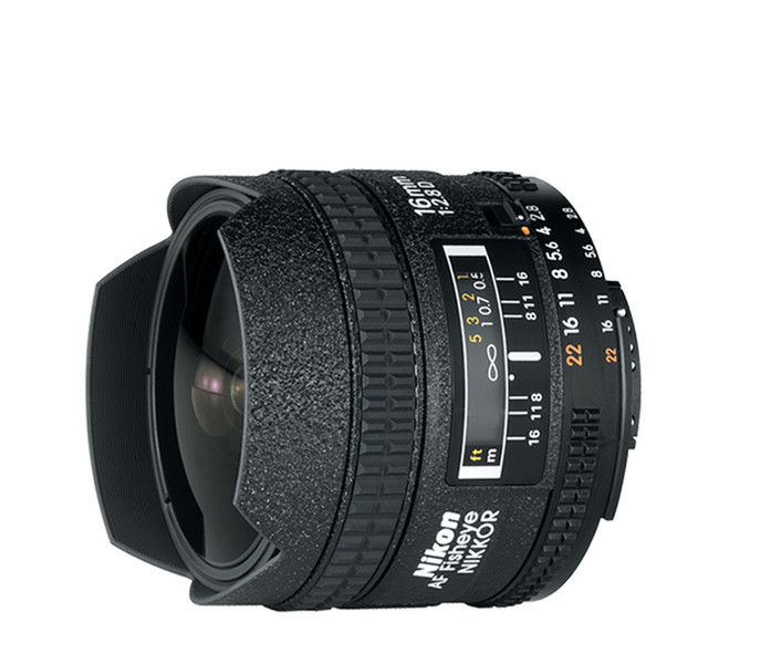 Nikon AF Fisheye-Nikkor 16mm f/2.8D SLR Wide fish-eye lens Schwarz