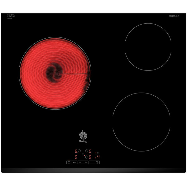 Balay 3EB714LR Eingebaut Ceramic hob Schwarz Kochfeld