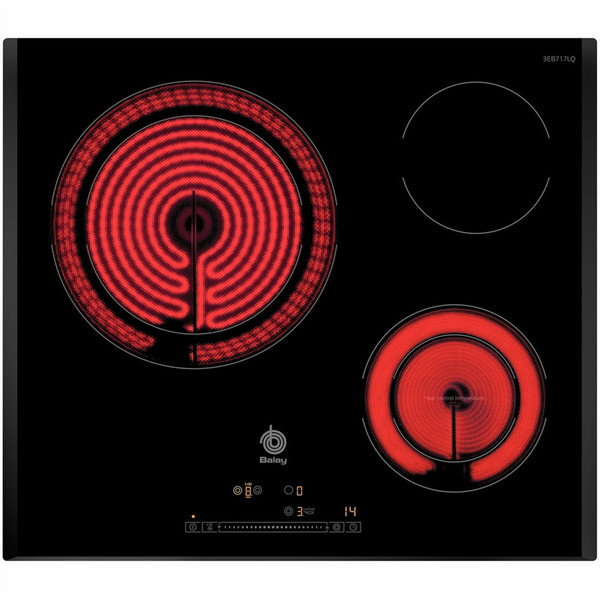 Balay 3EB717LQ built-in Ceramic Black hob